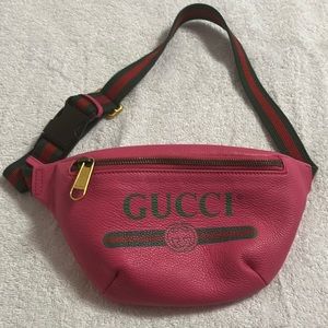 PINK leather Gucci bag
